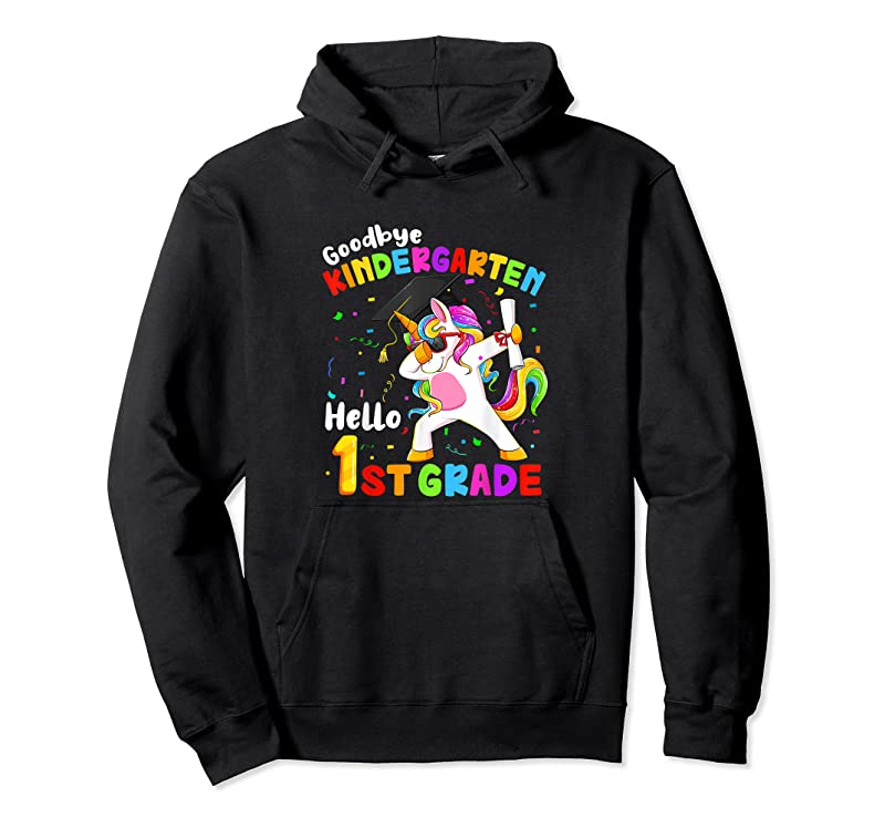 Cool Goodbye Kindergarten Hello 1st Grade Graduation Unicorn Girl T ...