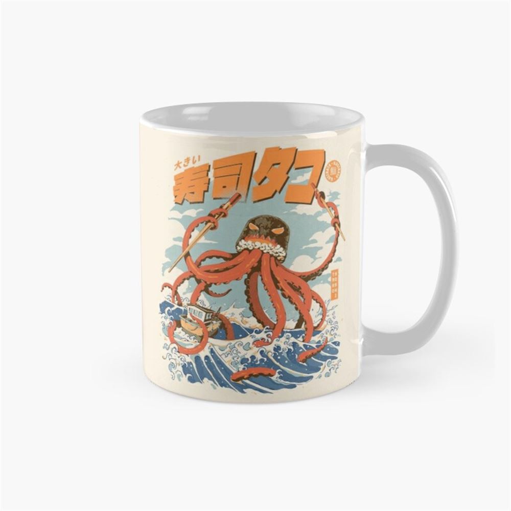 The Tako Sushi Coffee Mug 11oz 15oz The Tako Sushi Coffee Mug 11oz 15oz