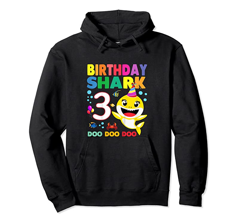 Unisex Kids Baby Shark 3rd Birthday Boy Girl Three 3year Old Doo T